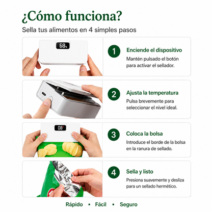 Sellador Térmico de Bolsas
